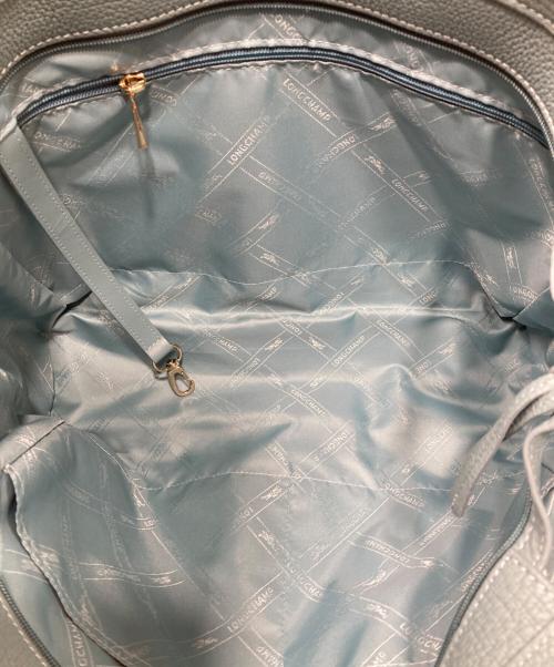 LONGCHAMP（ロンシャン）LONGCHAMP (ロンシャン) レザートートバッグ ブルーの古着・服飾アイテム