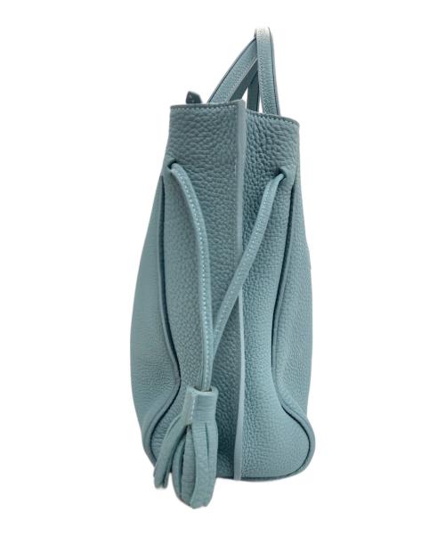 LONGCHAMP（ロンシャン）LONGCHAMP (ロンシャン) ペネロペ レザートートバッグ ブルーの古着・服飾アイテム