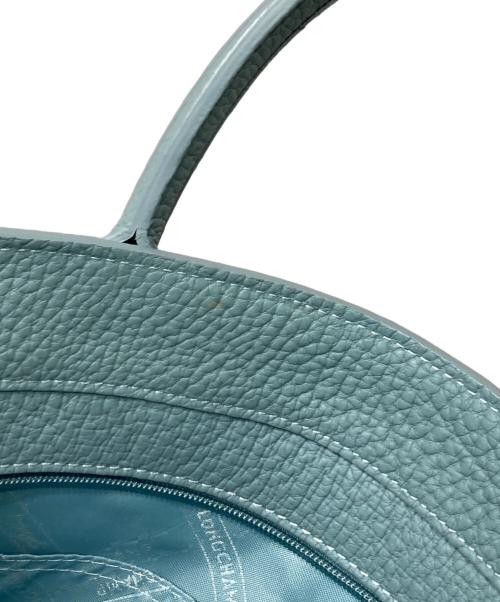 LONGCHAMP（ロンシャン）LONGCHAMP (ロンシャン) ペネロペ レザートートバッグ ブルーの古着・服飾アイテム
