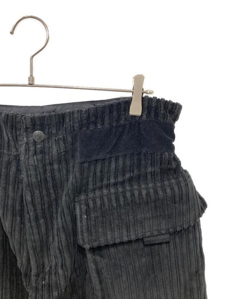 DOLCE & GABBANA（ドルチェ＆ガッバーナ）DOLCE & GABBANA (ドルチェ＆ガッバーナ) コーデュロイハイブリットワイドカーゴパンツ ブラック サイズ:Lの古着・服飾アイテム