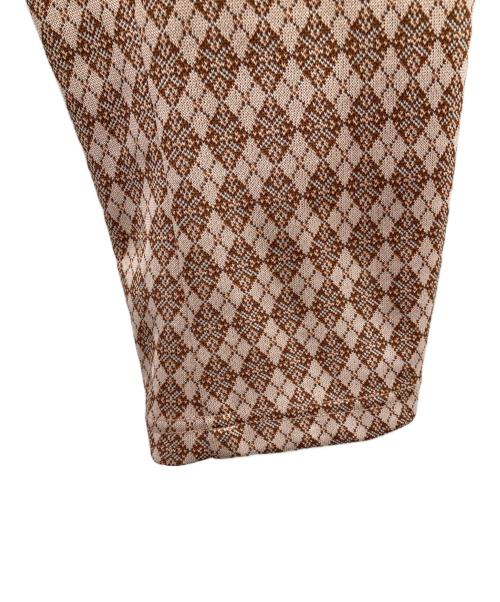 Needles（ニードルズ）Needles (ニードルズ) STUDIOUS別注 RAGRAN JACKET POLY JAQUARD テーラードジャケット ピンク×ブラウン サイズ:XSの古着・服飾アイテム