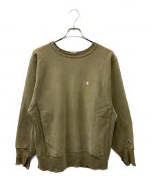 Champion（チャンピオン）の古着「リバースウィーブスウェット」｜カーキ