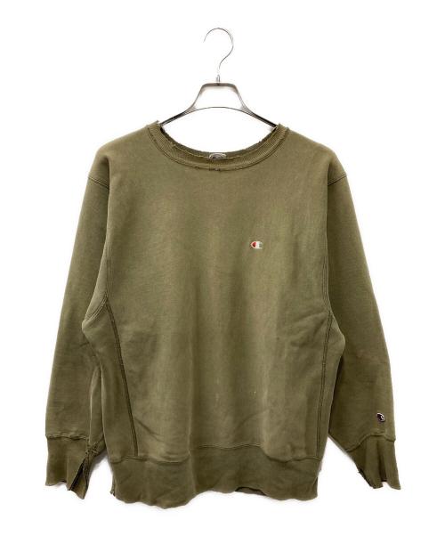Champion（チャンピオン）Champion (チャンピオン) リバースウィーブスウェット カーキ サイズ:Lの古着・服飾アイテム