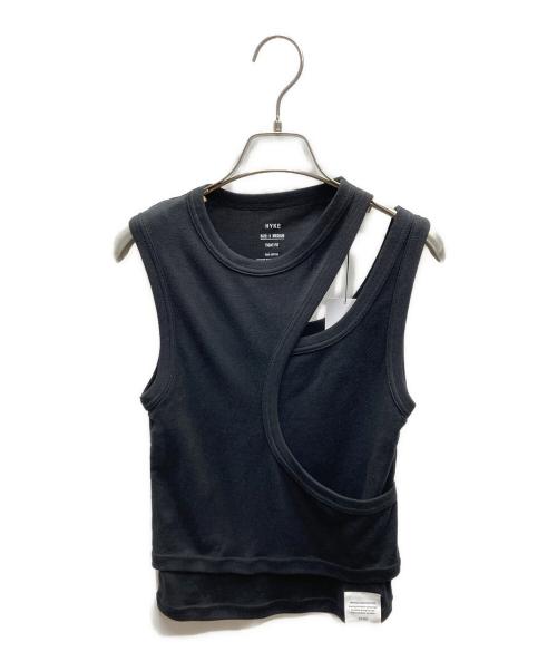 HYKE（ハイク）HYKE (ハイク) ダブルショルダータンクトップ ブラック サイズ:Mの古着・服飾アイテム
