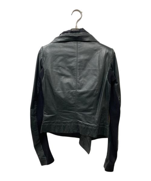 RICK OWENS（リックオウエンス）RICK OWENS (リックオウエンス) ラムレザージャケット ブラック サイズ:42の古着・服飾アイテム