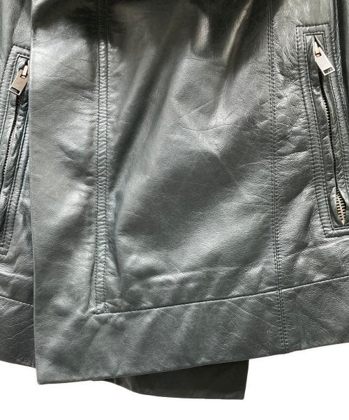 RICK OWENS（リックオウエンス）RICK OWENS (リックオウエンス) ラムレザージャケット ブラック サイズ:42の古着・服飾アイテム