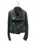 RICK OWENS（リックオウエンス）の古着「ラムレザージャケット」｜ブラック