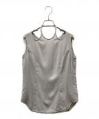 Mame Kurogouchiマメクロゴウチ）の古着「Floral Pattern Jacquard Sleeveless Top キャミソール」｜ライトグレー