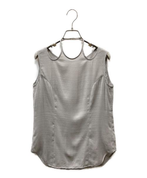 Mame Kurogouchi（マメクロゴウチ）mame kurogouchi (マメクロゴウチ) Floral Pattern Jacquard Sleeveless Top キャミソール ライトグレー サイズ:SIZE 2の古着・服飾アイテム