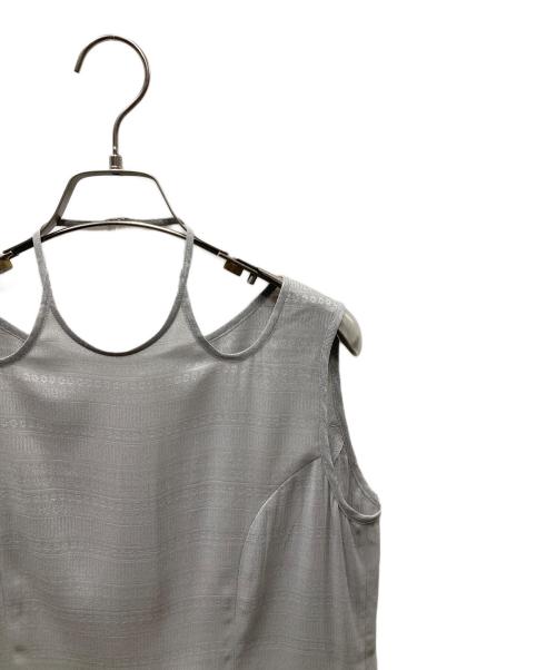 Mame Kurogouchi（マメクロゴウチ）mame kurogouchi (マメクロゴウチ) Floral Pattern Jacquard Sleeveless Top キャミソール ライトグレー サイズ:SIZE 2の古着・服飾アイテム