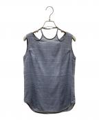 Mame Kurogouchiマメクロゴウチ）の古着「Floral Pattern Jacquard Sleeveless Top キャミソール」｜ダークグレー