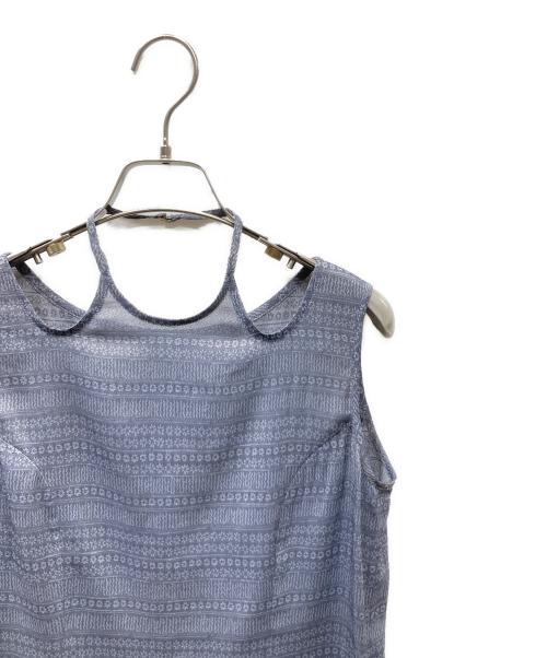 Mame Kurogouchi（マメクロゴウチ）mame kurogouchi (マメクロゴウチ) Floral Pattern Jacquard Sleeveless Top キャミソール ダークグレー サイズ:SIZE 1の古着・服飾アイテム