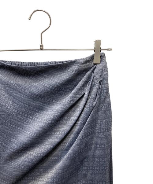 Mame Kurogouchi（マメクロゴウチ）mame kurogouchi (マメクロゴウチ) Floral Pattern Jacquard Draped Skirt スカート ダークグレー サイズ:SIZE 1の古着・服飾アイテム