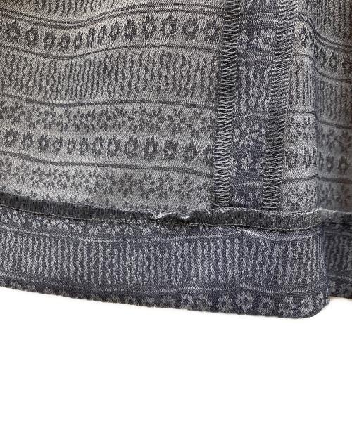 Mame Kurogouchi（マメクロゴウチ）mame kurogouchi (マメクロゴウチ) Floral Pattern Jacquard Draped Skirt スカート ダークグレー サイズ:SIZE 1の古着・服飾アイテム