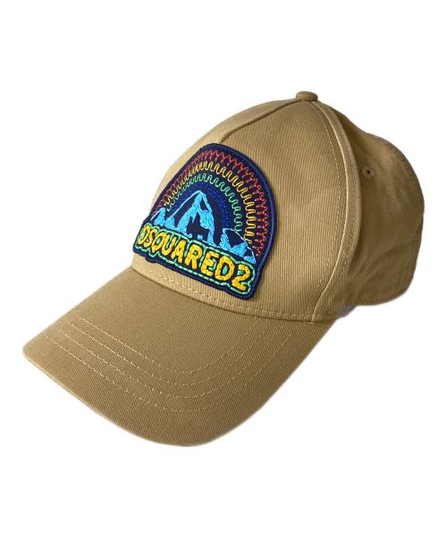 DSQUARED2（ディースクエアード）DSQUARED2 (ディースクエアード) Rainbow Baseball CAP ベージュの古着・服飾アイテム