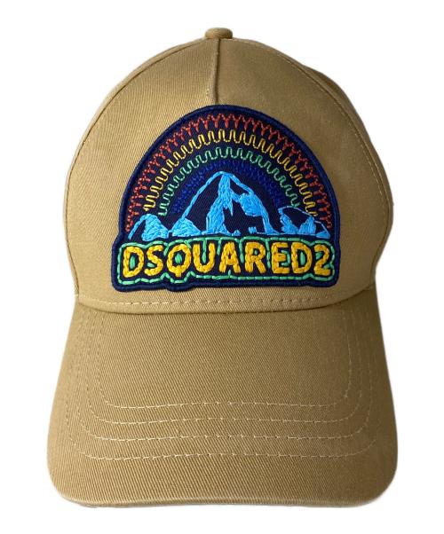 DSQUARED2（ディースクエアード）DSQUARED2 (ディースクエアード) Rainbow Baseball CAP ベージュの古着・服飾アイテム