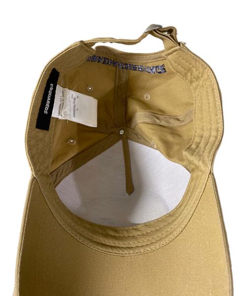 DSQUARED2（ディースクエアード）DSQUARED2 (ディースクエアード) Rainbow Baseball CAP ベージュの古着・服飾アイテム