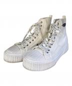 MARC JACOBSマークジェイコブズ）の古着「キャンバスハイカットスニーカー」｜ホワイト