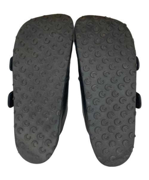 MARINE SERRE（マリーンセル）MARINE SERRE (マリーンセル) レザーサンダル ブラック サイズ:42の古着・服飾アイテム