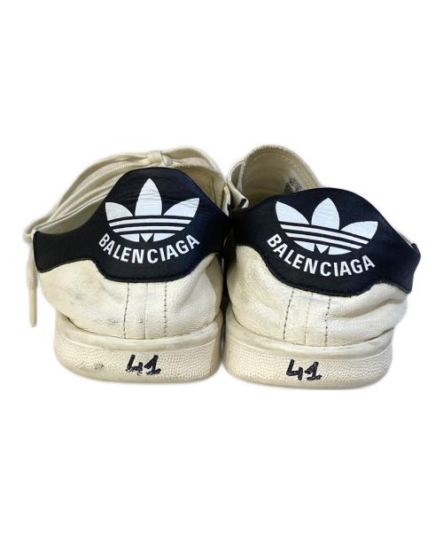 adidas（アディダス）adidas (アディダス) BALENCIAGA (バレンシアガ) スタンスミス ローカットスニーカー アイボリー サイズ:27㎝の古着・服飾アイテム