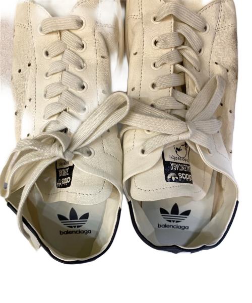 adidas（アディダス）adidas (アディダス) BALENCIAGA (バレンシアガ) スタンスミス ローカットスニーカー アイボリー サイズ:27㎝の古着・服飾アイテム