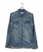REMI RELIEFレミレリーフ）の古着「デニムウエスタンシャツ」｜インディゴ