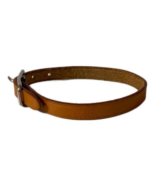 HERMES（エルメス）HERMES (エルメス) ビーアピレザーブレスレット ブラウン サイズ:18cmの古着・服飾アイテム