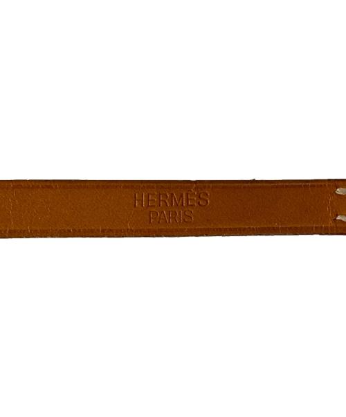 HERMES（エルメス）HERMES (エルメス) ビーアピレザーブレスレット ブラウン サイズ:18cmの古着・服飾アイテム