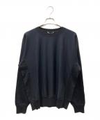 AURALEEオーラリー）の古着「ELASTIC HIGH GAUGE SWEAT P/O」｜ネイビー