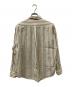 Ernie Palo (アーニーパロ) Cotton Silk Stripe Shirt/コットンシルクストライプシャツ ベージュ サイズ:48：9000円