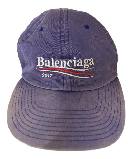 BALENCIAGA（バレンシアガ）BALENCIAGA (バレンシアガ) CAMPAIN LOGO CAP/キャンペーンロゴキャップ パープル サイズ:59の古着・服飾アイテム