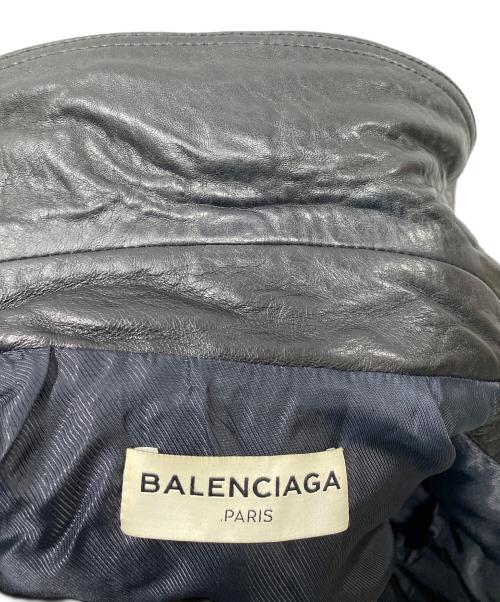 BALENCIAGA（バレンシアガ）BALENCIAGA (バレンシアガ) ダブルライダースジャケット ブラック サイズ:34の古着・服飾アイテム