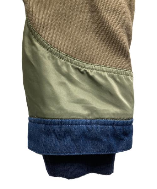 WHITE MOUNTAINEERING（ホワイトマウンテ二アニング）WHITE MOUNTAINEERING (ホワイトマウンテ二アニング) LEVI'S (リーバイス) デニム切替モッズコート ブルー×グリーン サイズ:Mの古着・服飾アイテム