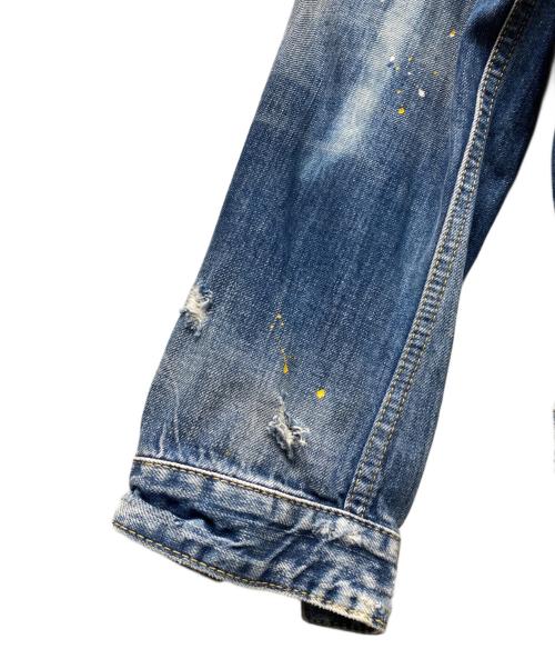 DSQUARED2（ディースクエアード）DSQUARED2 (ディースクエアード) LIBEIRO デニムジャケット ブルー サイズ:XSの古着・服飾アイテム