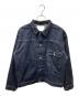 NEW MANUAL（ニュー・マニュアル）の古着「#001 T-BACK DENIM JACKET デニムジャケット」｜インディゴ