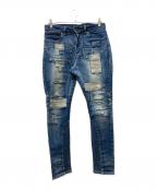 glambグラム）の古着「unplugged デニムパンツ」｜ブルー