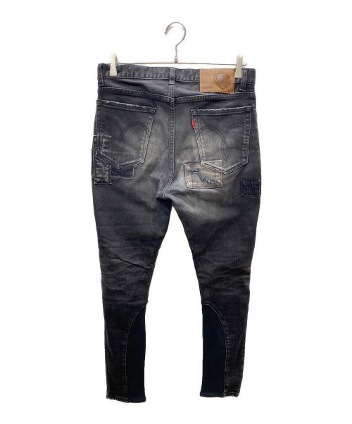 glamb（グラム）glamb (グラム) unplugged デニムパンツ ブラック サイズ:1の古着・服飾アイテム