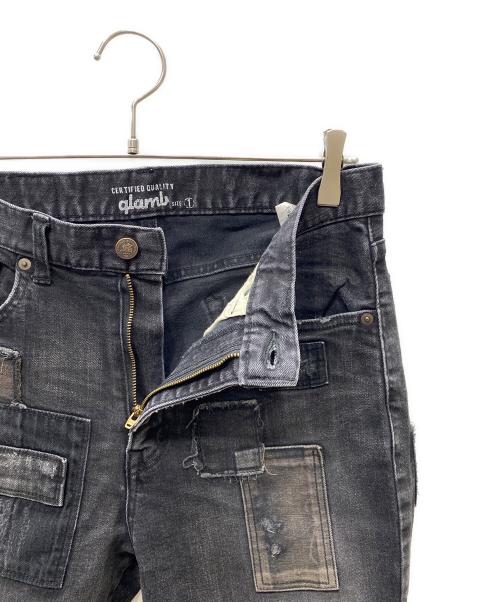 glamb（グラム）glamb (グラム) unplugged デニムパンツ ブラック サイズ:1の古着・服飾アイテム