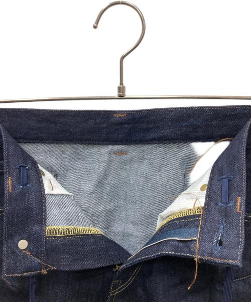 FUMITO GANRYU（フミトガンリュウ）FUMITO GANRYU (フミトガンリュウ) 3D CUT 5 pokets sarrouel pants デニムパンツ ブルー サイズ:1の古着・服飾アイテム