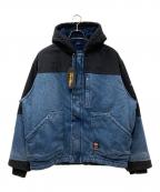 SUPREME×Dickiesシュプリーム×ディッキーズ）の古着「25FW Hooded Work Jacket ワークジャケット」｜ブルー×ブラック