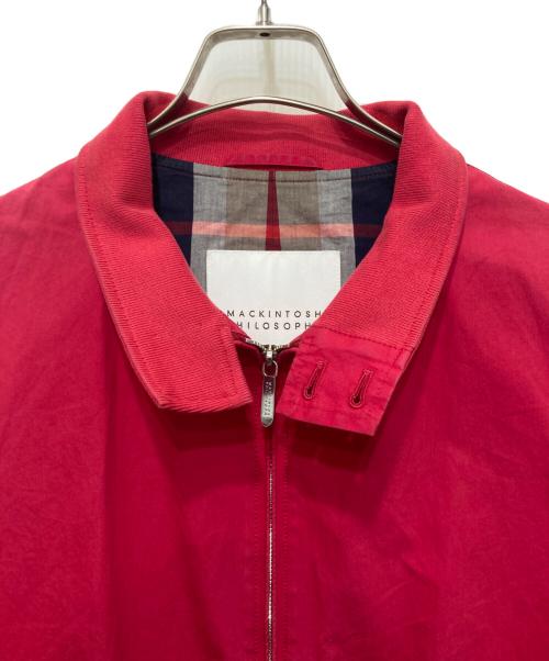 MACKINTOSH PHILOSOPHY（マッキントッシュ フィロソフィー）MACKINTOSH PHILOSOPHY (マッキントッシュ フィロソフィー) ハリントンジャケット レッド サイズ:40の古着・服飾アイテム
