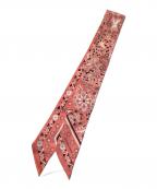 HERMESエルメス）の古着「風の民 ツイリー スカーフ」｜ピンク