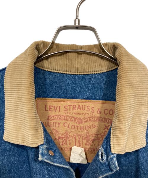 LEVI'S（リーバイス）LEVI'S (リーバイス) デカパッチ デニムロングコート USA製 ブルー サイズ:Lの古着・服飾アイテム