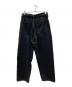 COMOLI (コモリ) デニム ベルテッドパンツ ブラック サイズ:3：27000円