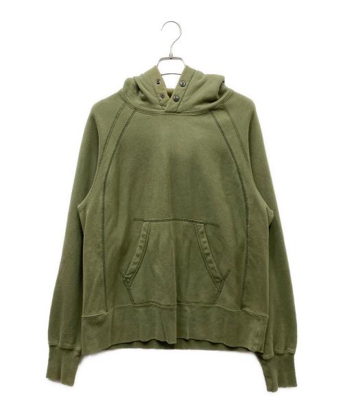 Engineered Garments（エンジニアド ガーメンツ）Engineered Garments (エンジニアド ガーメンツ) プルオーバーフーディー グリーン サイズ:Mの古着・服飾アイテム