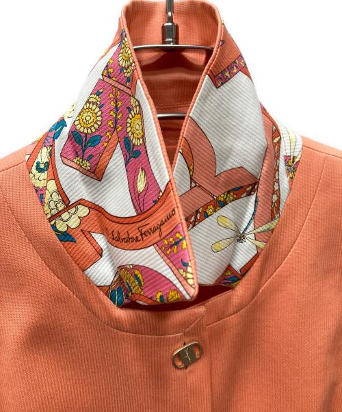 Salvatore Ferragamo（サルヴァトーレ フェラガモ）Salvatore Ferragamo (サルヴァトーレ フェラガモ) ヴァラボタンジャケット ピンク サイズ:不明の古着・服飾アイテム