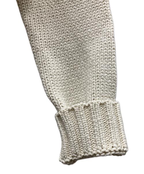 AURALEE（オーラリー）AURALEE (オーラリー) COTTON LILY-YARN KNIT CREW NECK SHORT CARDIGAN アイボリー サイズ:1の古着・服飾アイテム