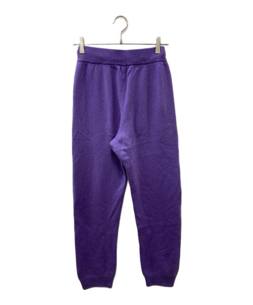 AURALEE（オーラリー）AURALEE (オーラリー) BABY CASHMERE KNIT PANTS パープル サイズ:1の古着・服飾アイテム