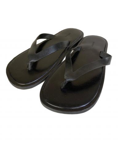 中古・古着通販】AURALEE (オーラリー) LEATHER TONG SANDALS ブラック