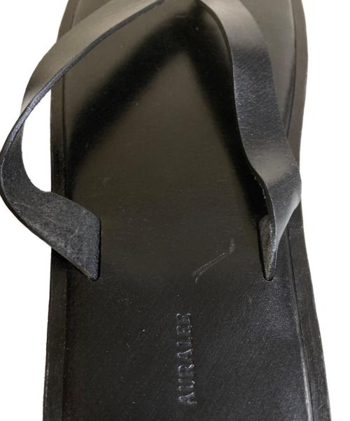 AURALEE（オーラリー）AURALEE (オーラリー) LEATHER TONG SANDALS ブラック サイズ:10の古着・服飾アイテム